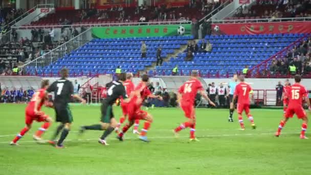 Equipe russa contra a Irlanda do Norte — Vídeo de Stock