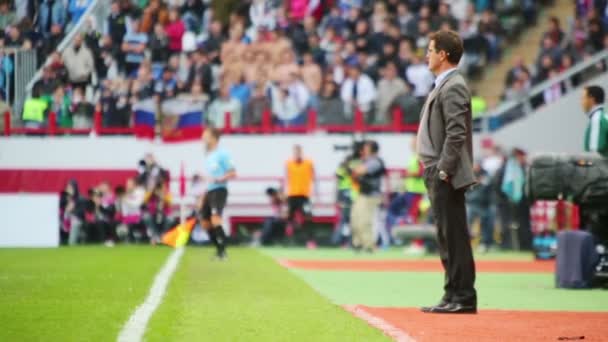 Capo allenatore Fabio Capello — Video Stock