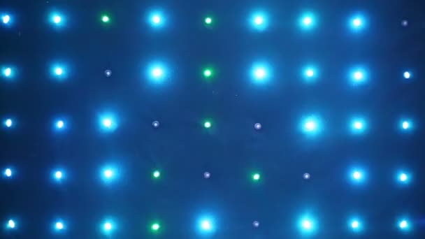 Decoratieve deelvenster met knipperende lampen — Stockvideo