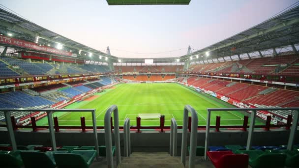 Terrain de football après match — Video