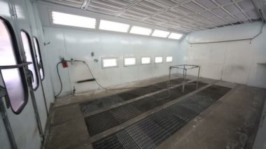 Küçük boş boya püskürtme kabini