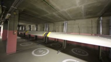 yeraltı otopark iki seviyeli elektroliftler