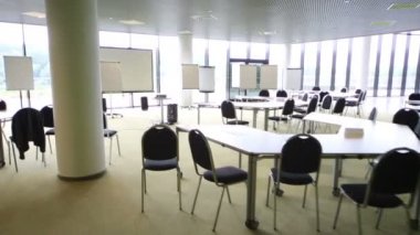 Background for projector in small modern auditorium