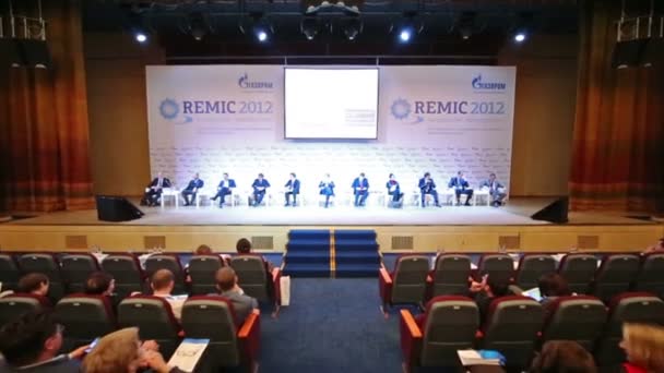 Representatives of organizations on International Conference — Stock Video