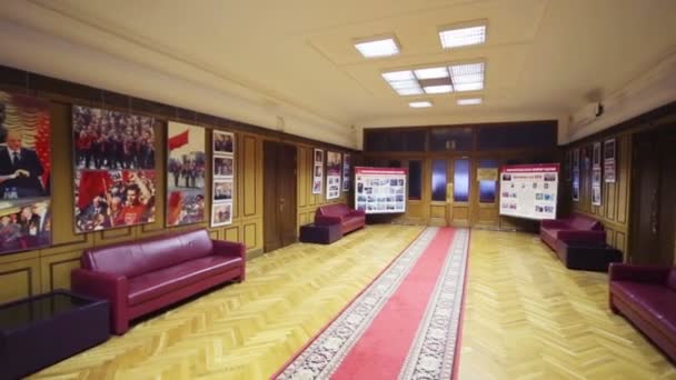 Carpet in hallway of State Duma — Stock Video