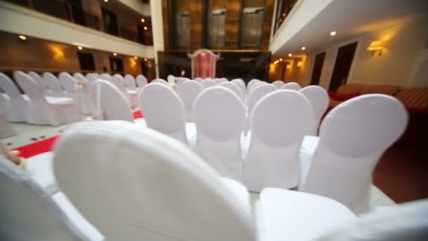 Sala vacía para la ceremonia de boda — Vídeos de Stock