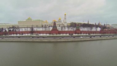 Cityscape Kremlin karmaşık yakınındaki