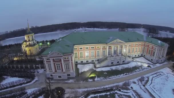 Споруда Великого палацу в музей садибу — стокове відео