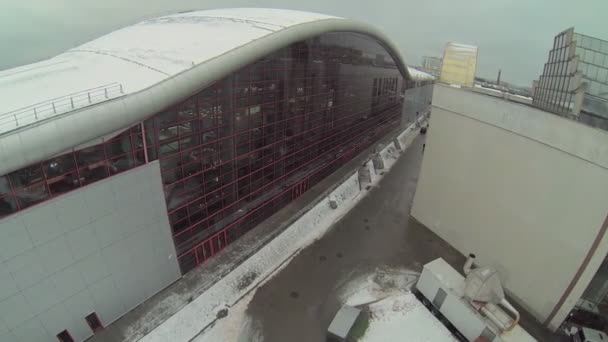 Chemin près des portes arrières de Mosekspo — Video