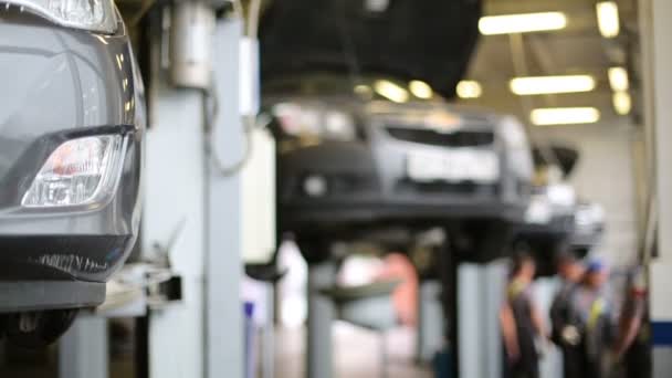 Parachoques con foglamp del coche — Vídeo de stock