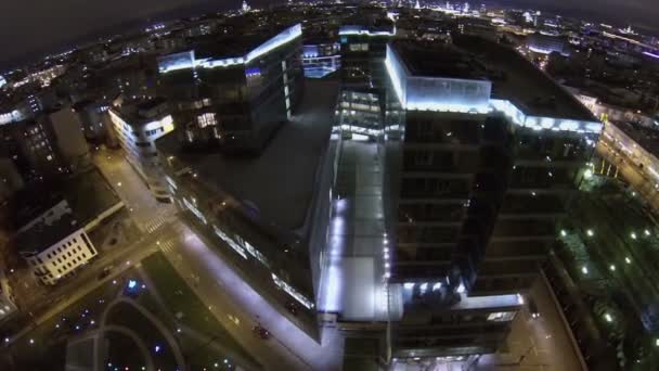 Byggnad av business complex Legenda Cvetnogo — Stockvideo