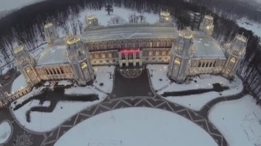 Tsaritsyno aydınlatma ile Kraliyet sarayı
