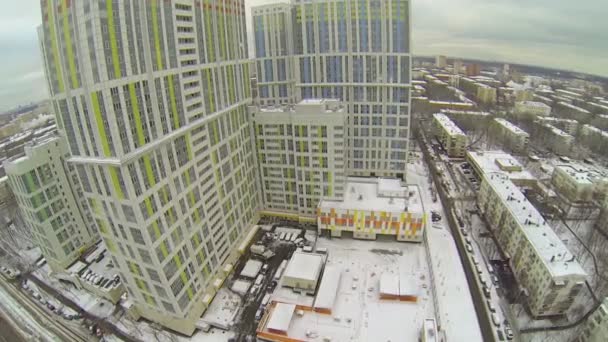 Sector urbano con complejo habitacional Bogorodsky — Vídeo de stock