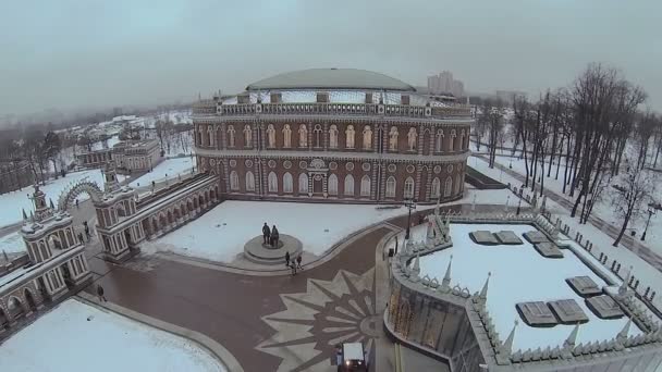 Дворец в Царицыно — стоковое видео