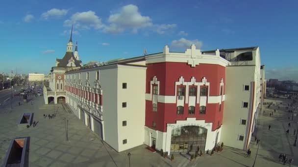 Café caucásico en Kazansky estacion de tren — Vídeos de Stock