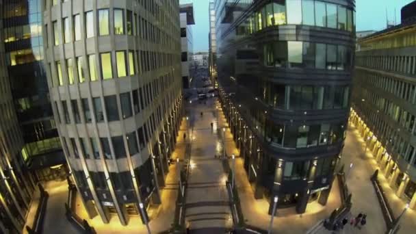 Moderne zakencentrum White Square — Stockvideo