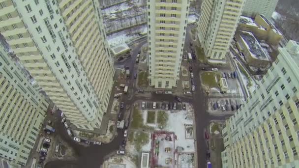 Huizen van residentieel complex op elk eiland — Stockvideo