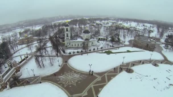 Complex of Catherine palace in Tsaritsyno — Stock Video