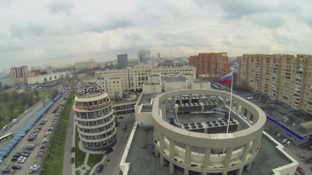 Edifice van Moscow City Court — Stockvideo