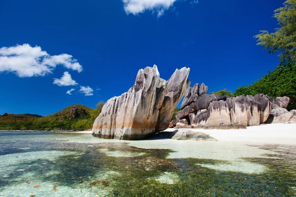 Plaja idilică din Seychelles — Fotografie, imagine de stoc