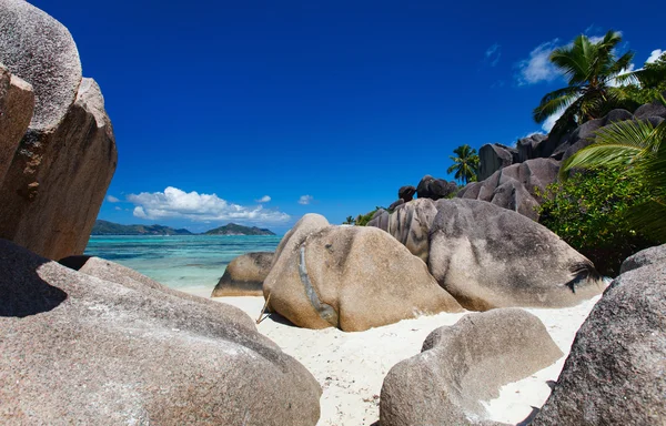 Anse Source d'Argent spiaggia — Foto Stock