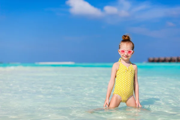 Bambina in vacanza — Foto Stock