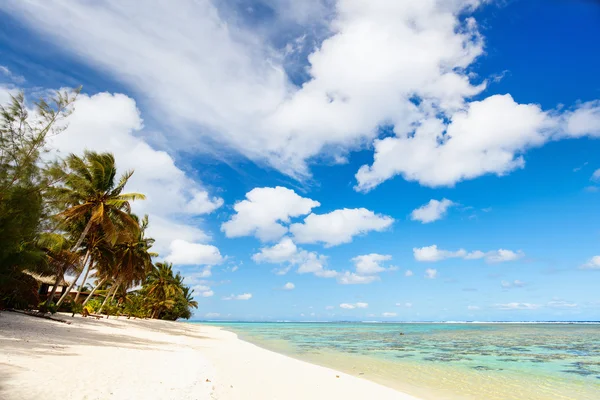 Pięknej tropikalnej plaży w egzotycznej wyspy południowego Pacyfiku — Zdjęcie stockowe