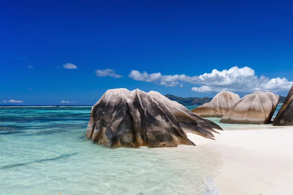 Anse Fonte d 'Argent praia — Fotografia de Stock