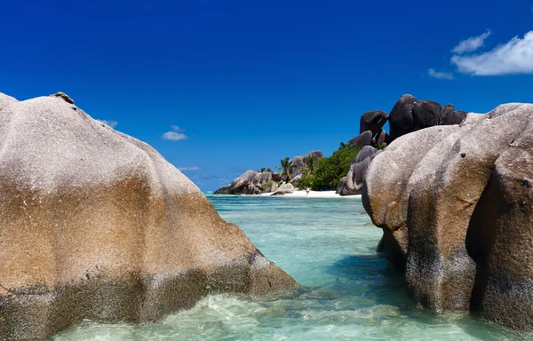 Anse bron d'Argent strand — Stockfoto