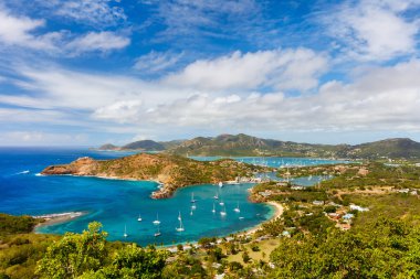 Antigua beautiful landscape clipart