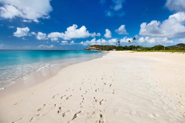 在加勒比的田园海滩 — 图库照片