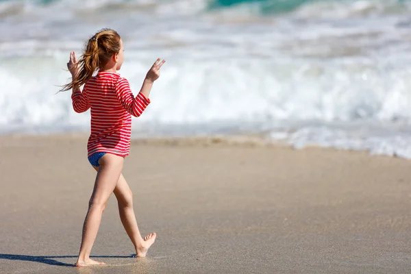 Bambina in vacanza — Foto Stock