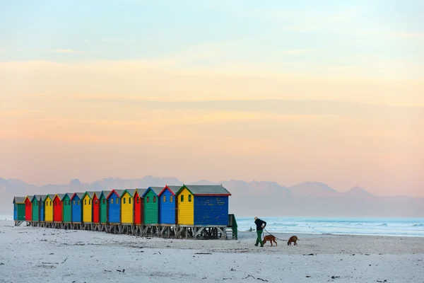 Plage de Muizenberg près du Cap en Afrique du Sud — Photo