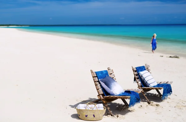 Playa idílica en África — Foto de Stock