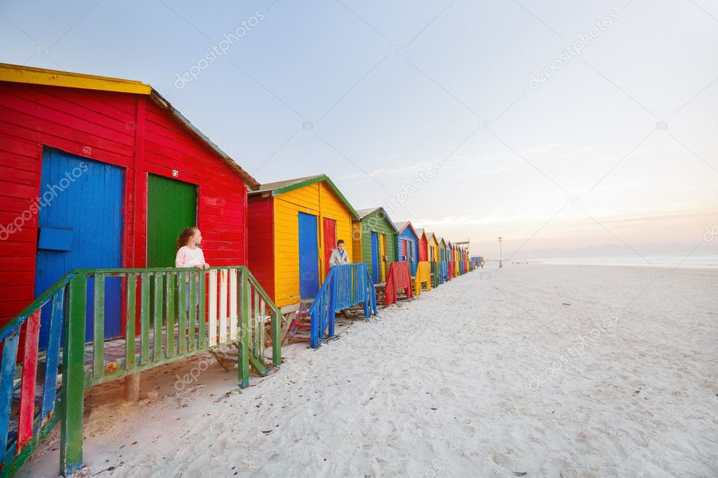 Kids at Muizenberg beach