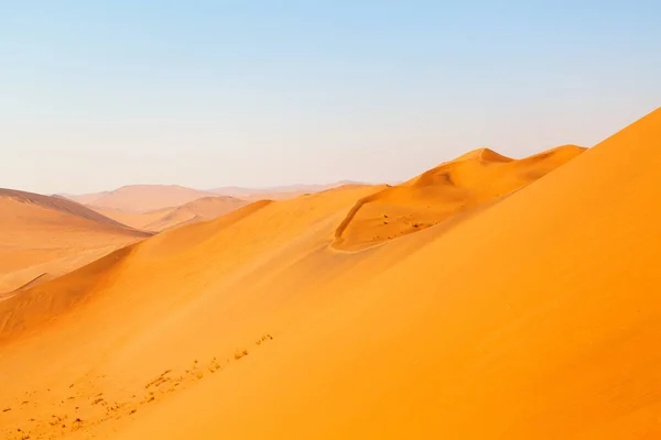 Dech Beroucí Pohled Červené Písečné Duny Deadvlei Namibii — Stock fotografie