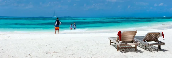 Christmas beach vacation — Stock Photo, Image