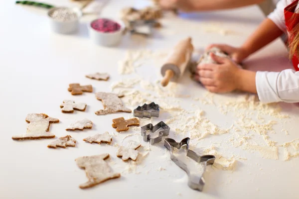Christmas cookies baking — Stock Photo, Image