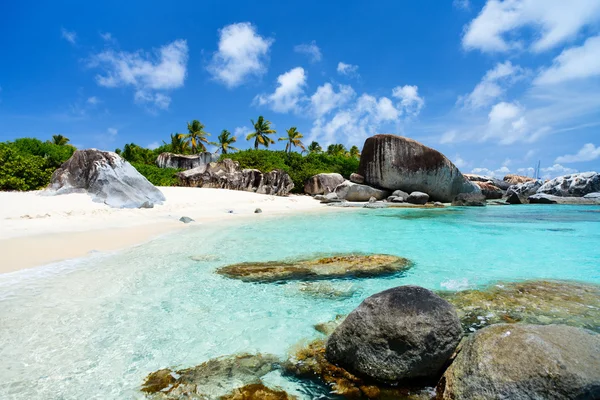 Imagem praia perfeita no Caribe — Fotografia de Stock