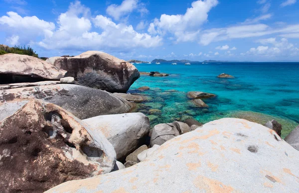 Praia deslumbrante no caribe — Fotografia de Stock