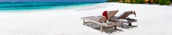 Christmas beach vacation — Stock Photo, Image