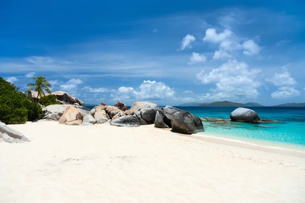 Прекрасный пляж на Карибах — стоковое фото