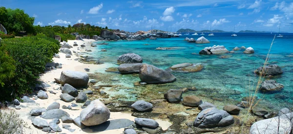 カリブ海での画像完璧なビーチ — ストック写真