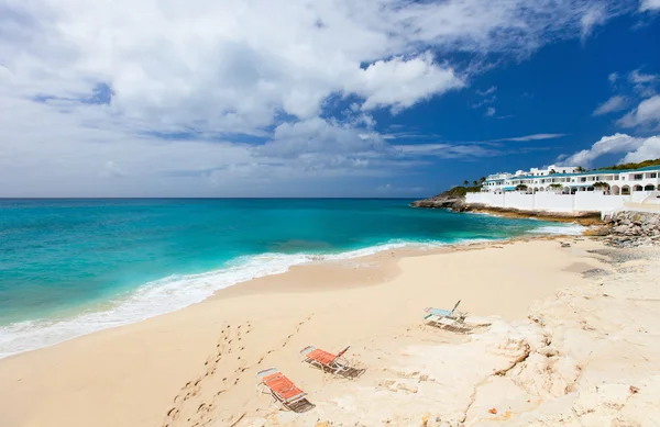 Playa Cupecoy en el Caribe de San Martín — Foto de Stock