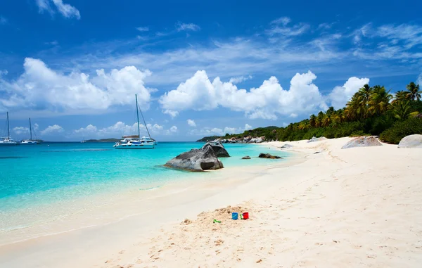 カリブ海での画像完璧なビーチ — ストック写真