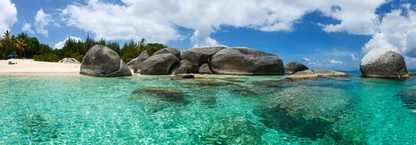 Imagem praia perfeita no Caribe — Fotografia de Stock