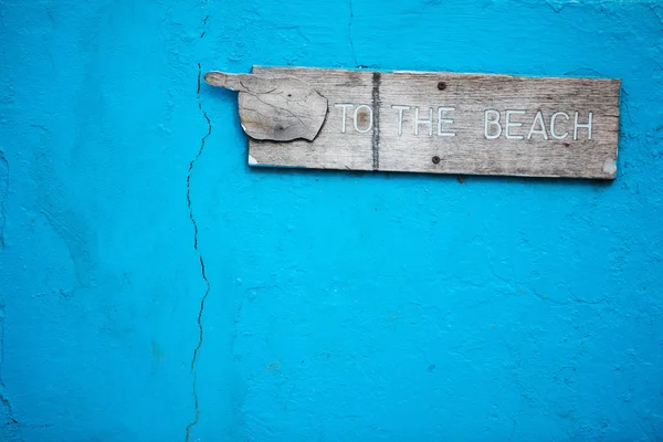 Firma a la playa — Foto de Stock