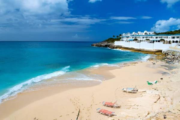 Spiaggia Cupecoy a St Martin Caraibi — Foto Stock