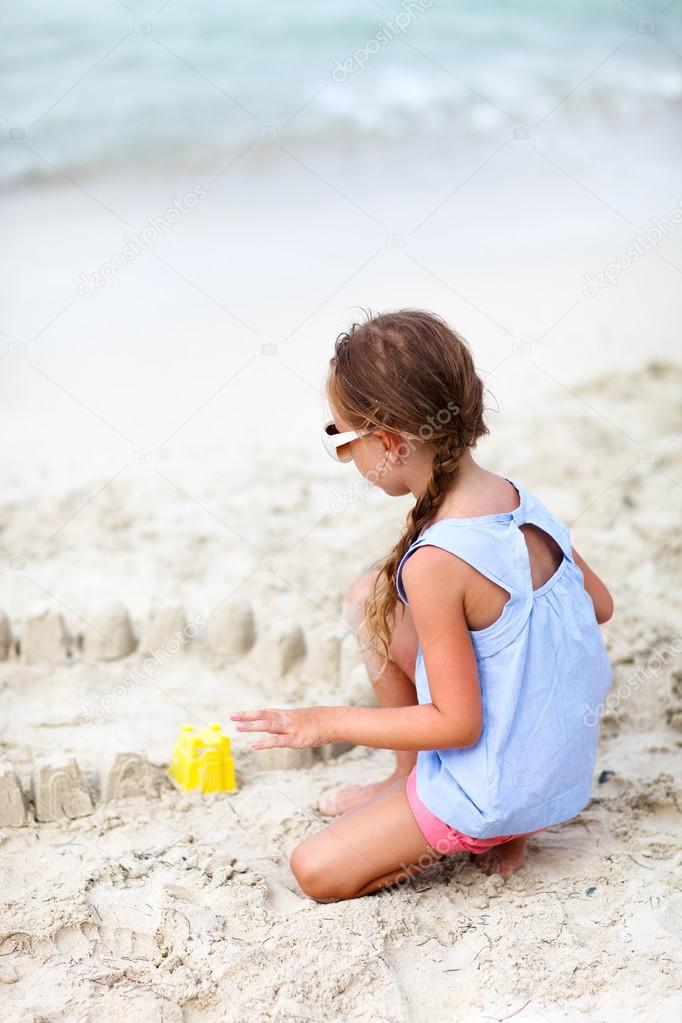 Little girl at beach