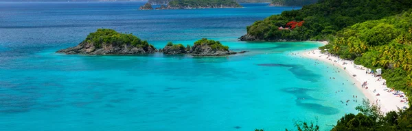 Trunk Bay na wyspie St John, Wyspy Dziewicze Stanów Zjednoczonych — Zdjęcie stockowe